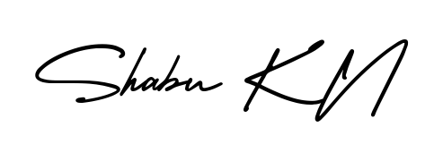 Make a beautiful signature design for name Shabu K N. With this signature (AmerikaSignatureDemo-Regular) style, you can create a handwritten signature for free. Shabu K N signature style 3 images and pictures png