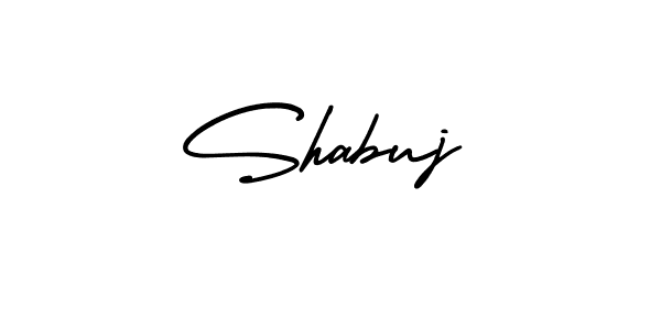 Shabuj stylish signature style. Best Handwritten Sign (AmerikaSignatureDemo-Regular) for my name. Handwritten Signature Collection Ideas for my name Shabuj. Shabuj signature style 3 images and pictures png