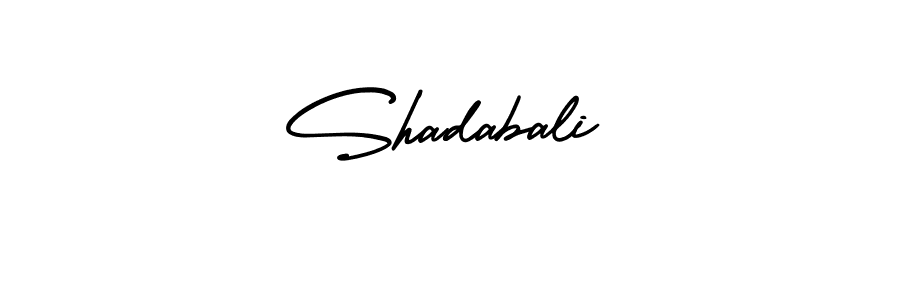 Use a signature maker to create a handwritten signature online. With this signature software, you can design (AmerikaSignatureDemo-Regular) your own signature for name Shadabali. Shadabali signature style 3 images and pictures png