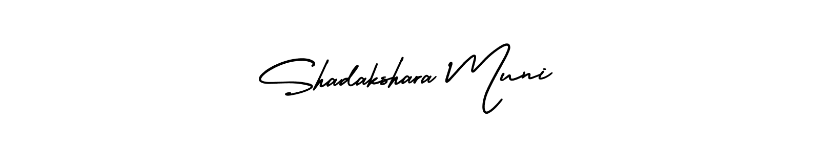 Make a beautiful signature design for name Shadakshara Muni. With this signature (AmerikaSignatureDemo-Regular) style, you can create a handwritten signature for free. Shadakshara Muni signature style 3 images and pictures png