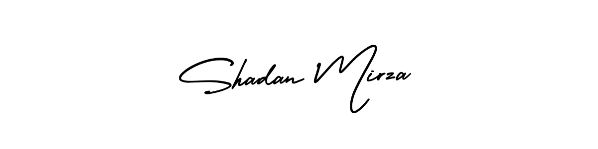 Shadan Mirza stylish signature style. Best Handwritten Sign (AmerikaSignatureDemo-Regular) for my name. Handwritten Signature Collection Ideas for my name Shadan Mirza. Shadan Mirza signature style 3 images and pictures png