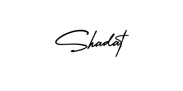 Create a beautiful signature design for name Shadat. With this signature (AmerikaSignatureDemo-Regular) fonts, you can make a handwritten signature for free. Shadat signature style 3 images and pictures png