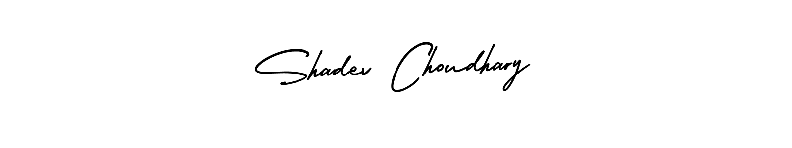 Make a short Shadev Choudhary signature style. Manage your documents anywhere anytime using AmerikaSignatureDemo-Regular. Create and add eSignatures, submit forms, share and send files easily. Shadev Choudhary signature style 3 images and pictures png