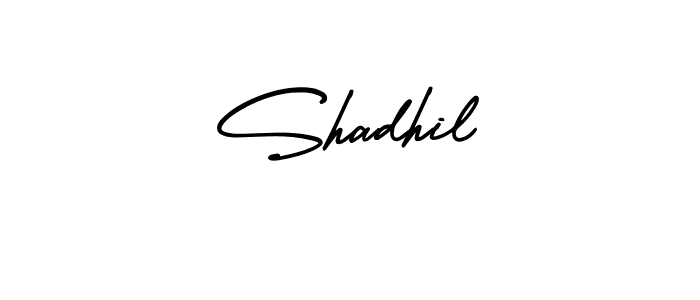 Make a beautiful signature design for name Shadhil. Use this online signature maker to create a handwritten signature for free. Shadhil signature style 3 images and pictures png