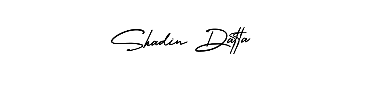 Shadin Datta stylish signature style. Best Handwritten Sign (AmerikaSignatureDemo-Regular) for my name. Handwritten Signature Collection Ideas for my name Shadin Datta. Shadin Datta signature style 3 images and pictures png