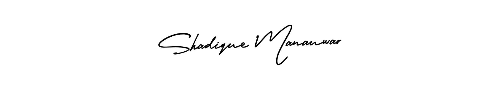 Make a beautiful signature design for name Shadique Manauwar. Use this online signature maker to create a handwritten signature for free. Shadique Manauwar signature style 3 images and pictures png