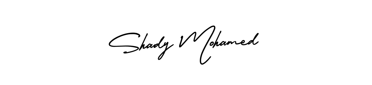 Shady Mohamed stylish signature style. Best Handwritten Sign (AmerikaSignatureDemo-Regular) for my name. Handwritten Signature Collection Ideas for my name Shady Mohamed. Shady Mohamed signature style 3 images and pictures png