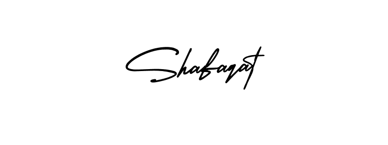 How to make Shafaqat name signature. Use AmerikaSignatureDemo-Regular style for creating short signs online. This is the latest handwritten sign. Shafaqat signature style 3 images and pictures png