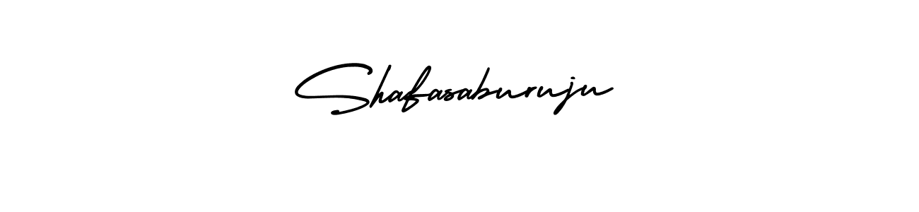 It looks lik you need a new signature style for name Shafasaburuju. Design unique handwritten (AmerikaSignatureDemo-Regular) signature with our free signature maker in just a few clicks. Shafasaburuju signature style 3 images and pictures png