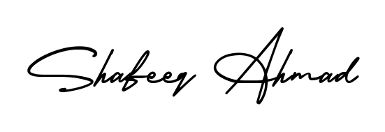 Make your name Shafeeq Ahmad memorable on every contract using AmerikaSignatureDemo-Regular autograph style. Instant transparent background export available. Shafeeq Ahmad signature style 3 images and pictures png