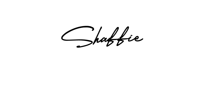 The best way (AmerikaSignatureDemo-Regular) to make a short signature is to pick only two or three words in your name. The name Shaffie include a total of six letters. For converting this name. Shaffie signature style 3 images and pictures png