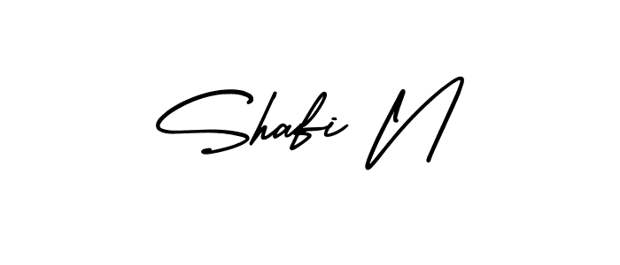 Make a beautiful signature design for name Shafi N. With this signature (AmerikaSignatureDemo-Regular) style, you can create a handwritten signature for free. Shafi N signature style 3 images and pictures png