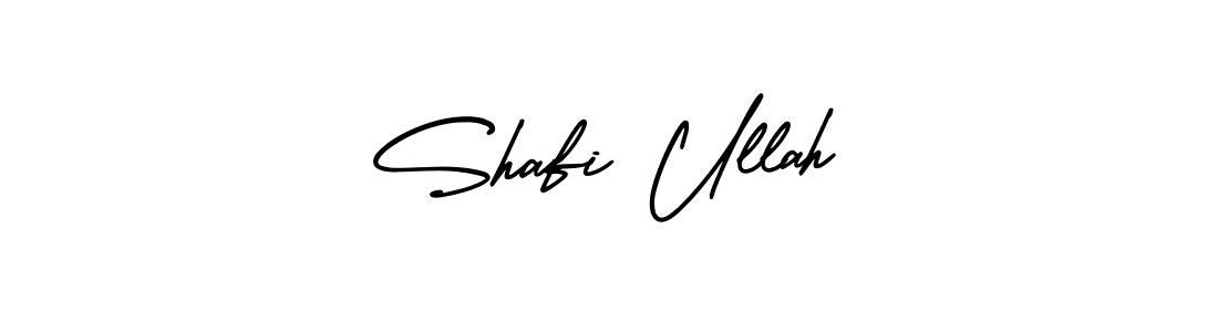 How to make Shafi Ullah name signature. Use AmerikaSignatureDemo-Regular style for creating short signs online. This is the latest handwritten sign. Shafi Ullah signature style 3 images and pictures png