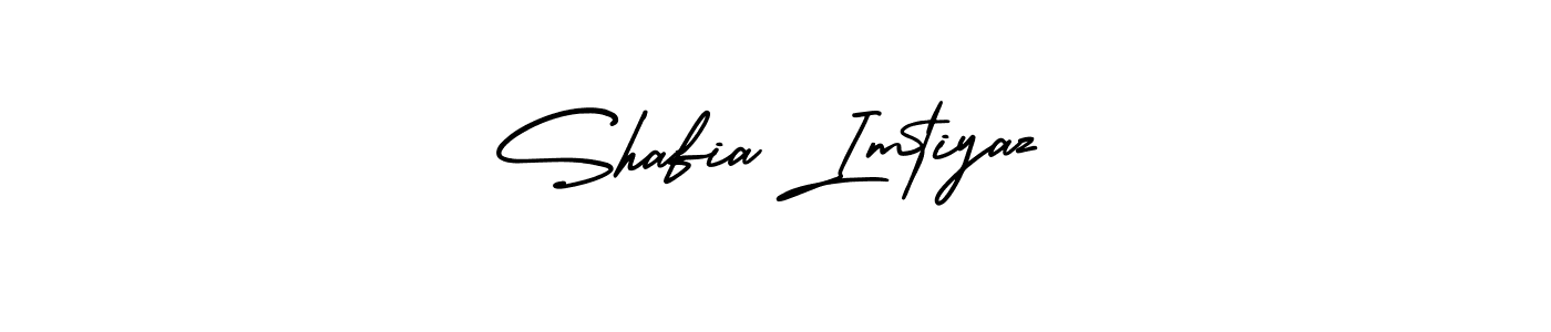 Similarly AmerikaSignatureDemo-Regular is the best handwritten signature design. Signature creator online .You can use it as an online autograph creator for name Shafia Imtiyaz. Shafia Imtiyaz signature style 3 images and pictures png