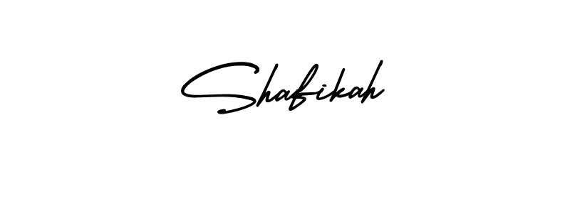 Shafikah stylish signature style. Best Handwritten Sign (AmerikaSignatureDemo-Regular) for my name. Handwritten Signature Collection Ideas for my name Shafikah. Shafikah signature style 3 images and pictures png