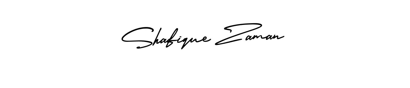 You should practise on your own different ways (AmerikaSignatureDemo-Regular) to write your name (Shafique Zaman) in signature. don't let someone else do it for you. Shafique Zaman signature style 3 images and pictures png