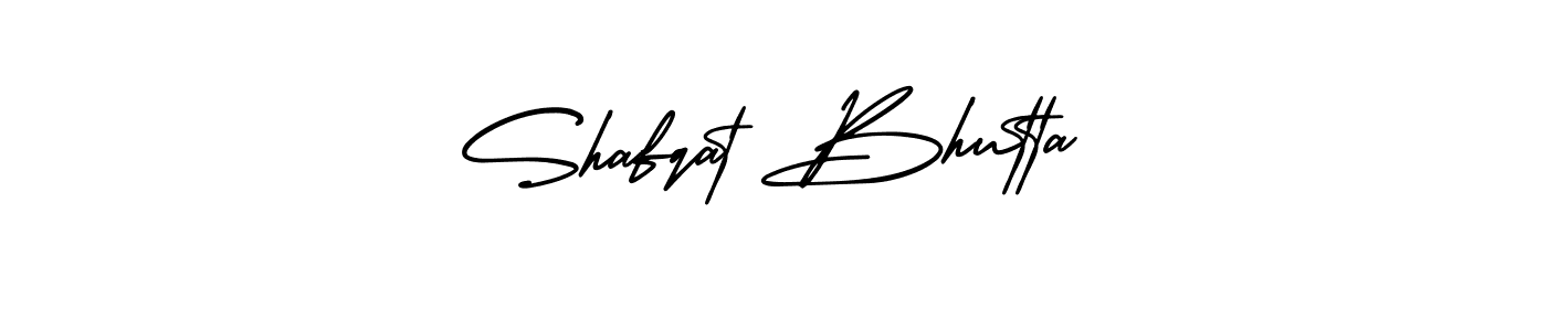 Make a beautiful signature design for name Shafqat Bhutta. With this signature (AmerikaSignatureDemo-Regular) style, you can create a handwritten signature for free. Shafqat Bhutta signature style 3 images and pictures png