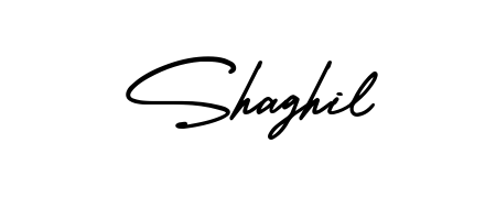 Create your official email sign-off with Shaghil name in AmerikaSignatureDemo-Regular style. Crisp, clean, and perfectly legible across all screens. Shaghil signature style 3 images and pictures png
