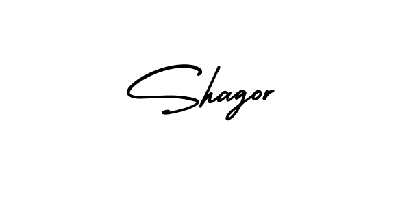 Create a beautiful signature design for name Shagor. With this signature (AmerikaSignatureDemo-Regular) fonts, you can make a handwritten signature for free. Shagor signature style 3 images and pictures png