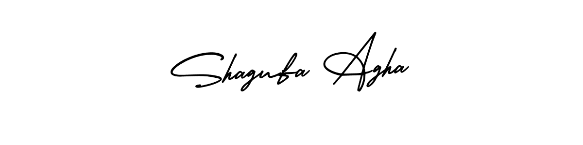 Also You can easily find your signature by using the search form. We will create Shagufa Agha name handwritten signature images for you free of cost using AmerikaSignatureDemo-Regular sign style. Shagufa Agha signature style 3 images and pictures png