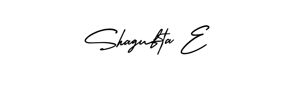 It looks lik you need a new signature style for name Shagufta E. Design unique handwritten (AmerikaSignatureDemo-Regular) signature with our free signature maker in just a few clicks. Shagufta E signature style 3 images and pictures png