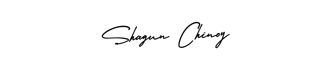 if you are searching for the best signature style for your name Shagun Chinoy. so please give up your signature search. here we have designed multiple signature styles  using AmerikaSignatureDemo-Regular. Shagun Chinoy signature style 3 images and pictures png