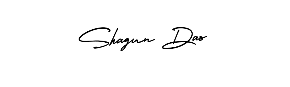 How to make Shagun Das name signature. Use AmerikaSignatureDemo-Regular style for creating short signs online. This is the latest handwritten sign. Shagun Das signature style 3 images and pictures png