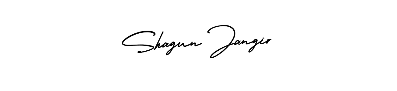 Similarly AmerikaSignatureDemo-Regular is the best handwritten signature design. Signature creator online .You can use it as an online autograph creator for name Shagun Jangir. Shagun Jangir signature style 3 images and pictures png