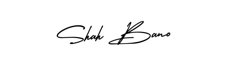 Make a beautiful signature design for name Shah Bano. With this signature (AmerikaSignatureDemo-Regular) style, you can create a handwritten signature for free. Shah Bano signature style 3 images and pictures png