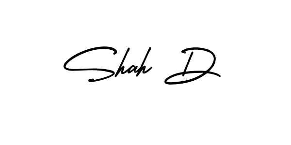 AmerikaSignatureDemo-Regular is a professional signature style that is perfect for those who want to add a touch of class to their signature. It is also a great choice for those who want to make their signature more unique. Get Shah D name to fancy signature for free. Shah D signature style 3 images and pictures png