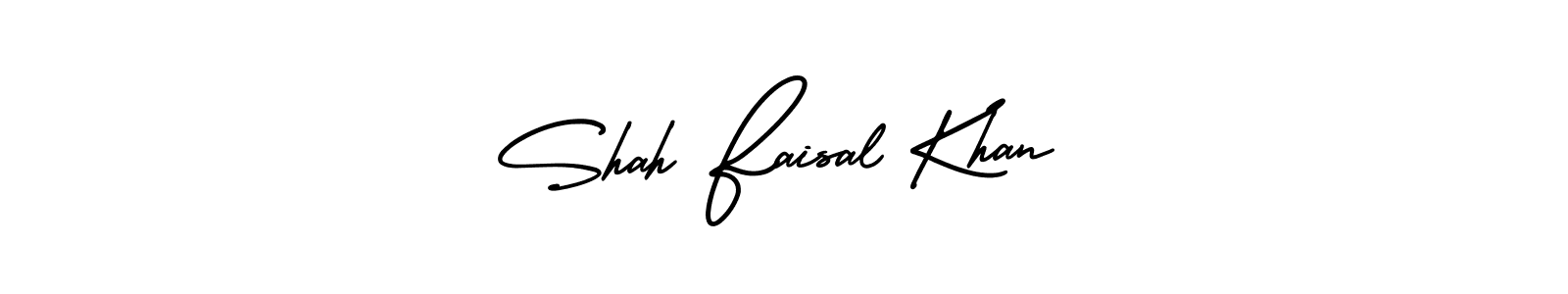 Shah Faisal Khan stylish signature style. Best Handwritten Sign (AmerikaSignatureDemo-Regular) for my name. Handwritten Signature Collection Ideas for my name Shah Faisal Khan. Shah Faisal Khan signature style 3 images and pictures png