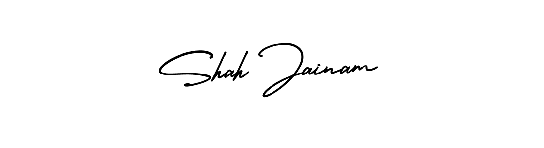 Design your own signature with our free online signature maker. With this signature software, you can create a handwritten (AmerikaSignatureDemo-Regular) signature for name Shah Jainam. Shah Jainam signature style 3 images and pictures png