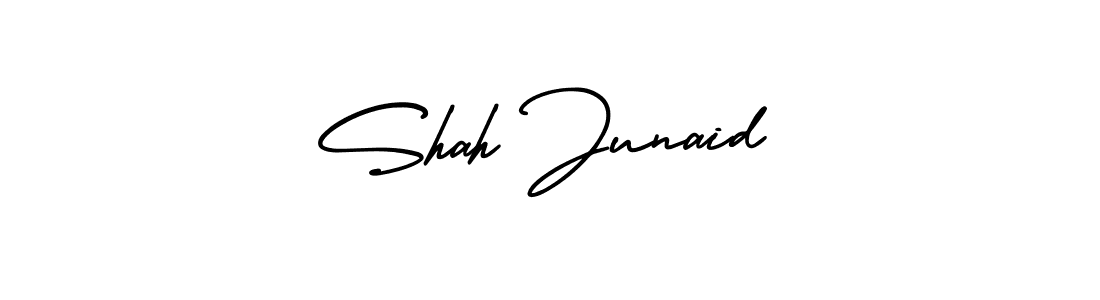 How to make Shah Junaid signature? AmerikaSignatureDemo-Regular is a professional autograph style. Create handwritten signature for Shah Junaid name. Shah Junaid signature style 3 images and pictures png