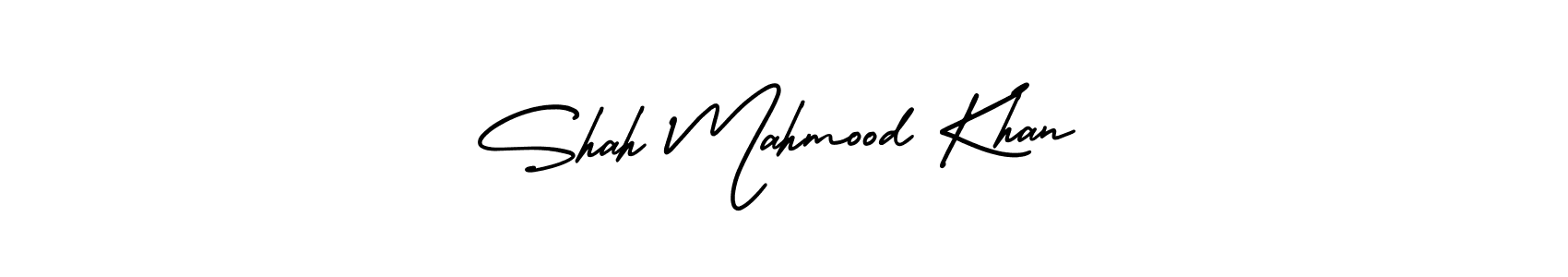 Use a signature maker to create a handwritten signature online. With this signature software, you can design (AmerikaSignatureDemo-Regular) your own signature for name Shah Mahmood Khan. Shah Mahmood Khan signature style 3 images and pictures png