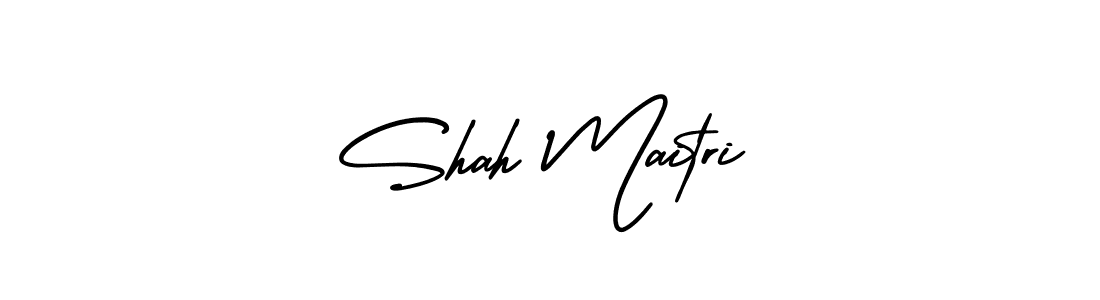 Use a signature maker to create a handwritten signature online. With this signature software, you can design (AmerikaSignatureDemo-Regular) your own signature for name Shah Maitri. Shah Maitri signature style 3 images and pictures png