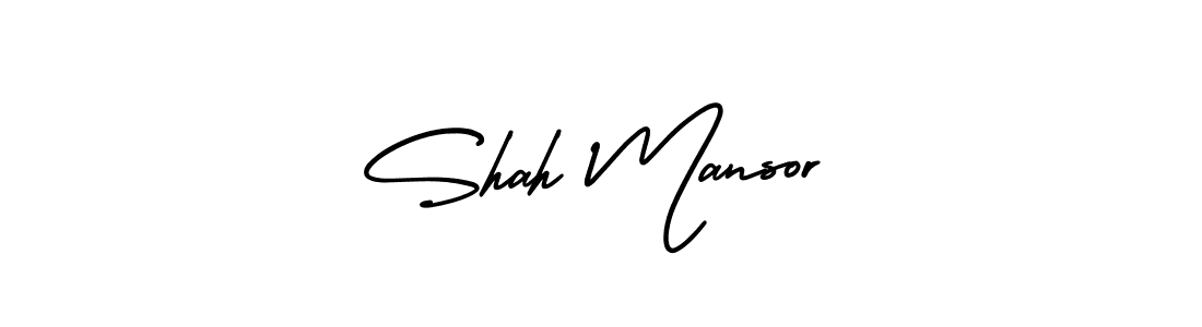 It looks lik you need a new signature style for name Shah Mansor. Design unique handwritten (AmerikaSignatureDemo-Regular) signature with our free signature maker in just a few clicks. Shah Mansor signature style 3 images and pictures png