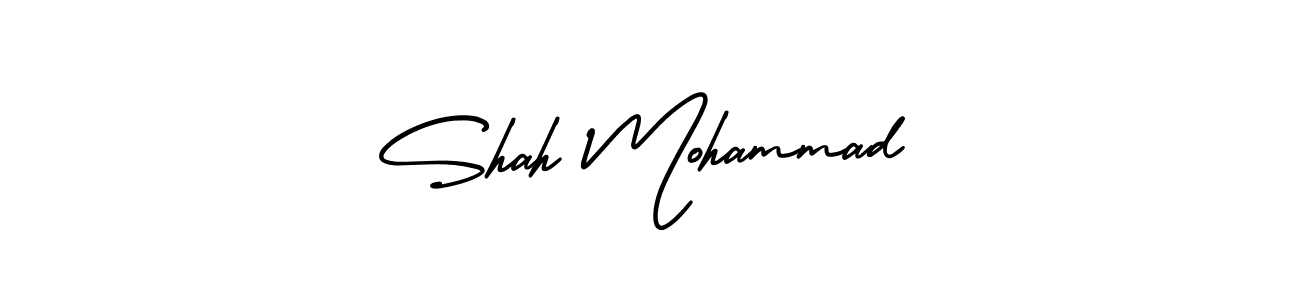 Create a beautiful signature design for name Shah Mohammad. With this signature (AmerikaSignatureDemo-Regular) fonts, you can make a handwritten signature for free. Shah Mohammad signature style 3 images and pictures png