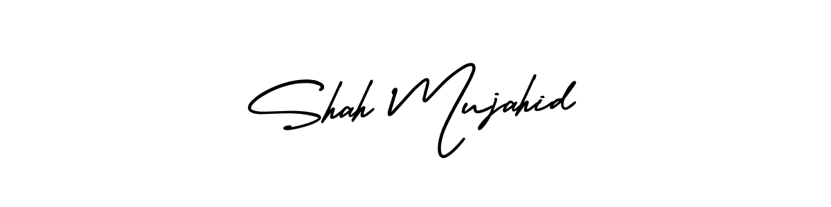 Make a beautiful signature design for name Shah Mujahid. Use this online signature maker to create a handwritten signature for free. Shah Mujahid signature style 3 images and pictures png
