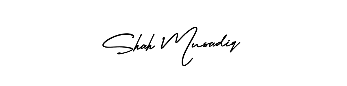 if you are searching for the best signature style for your name Shah Musadiq. so please give up your signature search. here we have designed multiple signature styles  using AmerikaSignatureDemo-Regular. Shah Musadiq signature style 3 images and pictures png