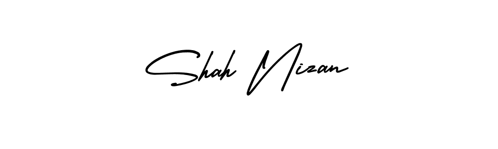 AmerikaSignatureDemo-Regular is a professional signature style that is perfect for those who want to add a touch of class to their signature. It is also a great choice for those who want to make their signature more unique. Get Shah Nizan name to fancy signature for free. Shah Nizan signature style 3 images and pictures png