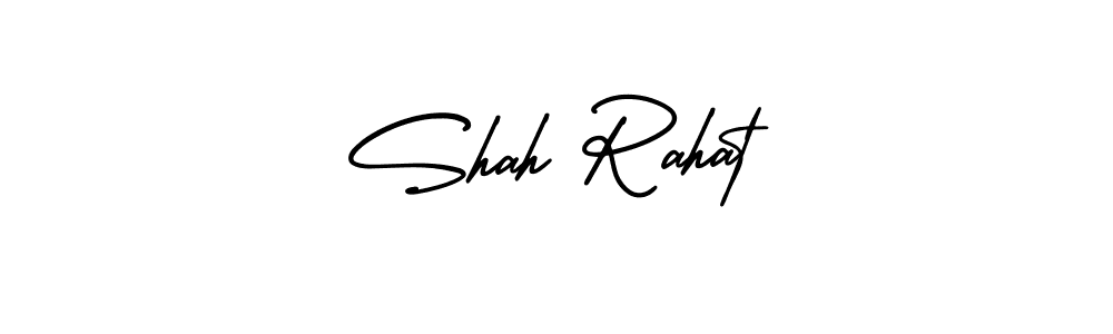 Design your own signature with our free online signature maker. With this signature software, you can create a handwritten (AmerikaSignatureDemo-Regular) signature for name Shah Rahat. Shah Rahat signature style 3 images and pictures png