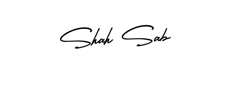 Similarly AmerikaSignatureDemo-Regular is the best handwritten signature design. Signature creator online .You can use it as an online autograph creator for name Shah Sab. Shah Sab signature style 3 images and pictures png