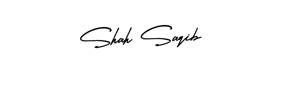 How to Draw Shah Saqib signature style? AmerikaSignatureDemo-Regular is a latest design signature styles for name Shah Saqib. Shah Saqib signature style 3 images and pictures png