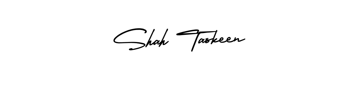 Design your own signature with our free online signature maker. With this signature software, you can create a handwritten (AmerikaSignatureDemo-Regular) signature for name Shah Taskeen. Shah Taskeen signature style 3 images and pictures png