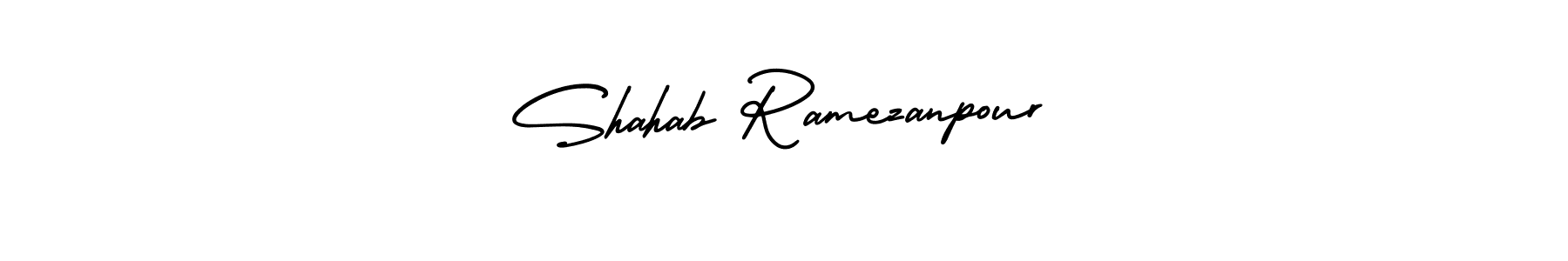 It looks lik you need a new signature style for name Shahab Ramezanpour. Design unique handwritten (AmerikaSignatureDemo-Regular) signature with our free signature maker in just a few clicks. Shahab Ramezanpour signature style 3 images and pictures png