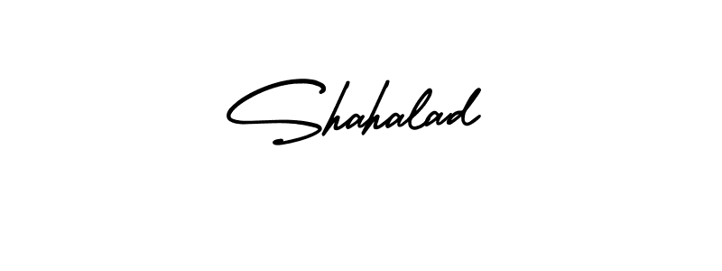 Design your own signature with our free online signature maker. With this signature software, you can create a handwritten (AmerikaSignatureDemo-Regular) signature for name Shahalad. Shahalad signature style 3 images and pictures png