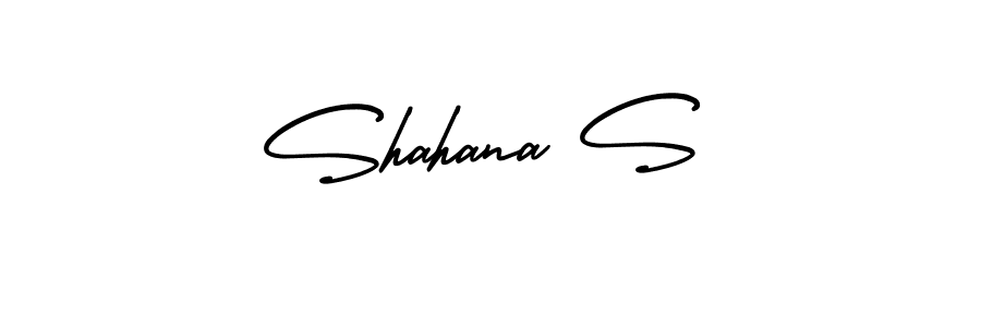 Make a beautiful signature design for name Shahana S. With this signature (AmerikaSignatureDemo-Regular) style, you can create a handwritten signature for free. Shahana S signature style 3 images and pictures png