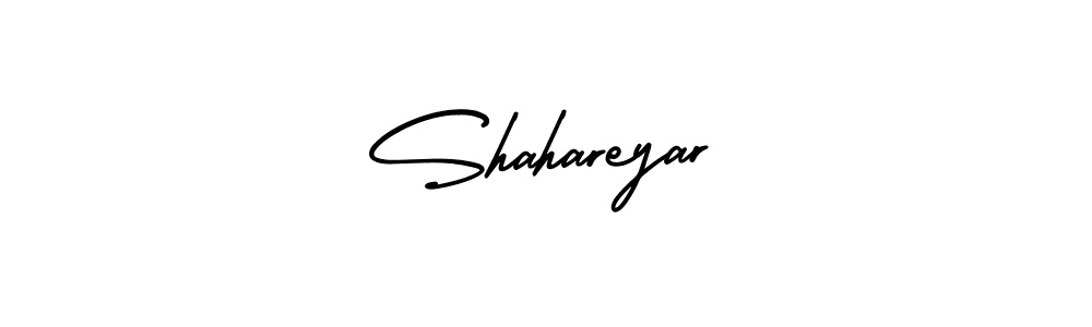 It looks lik you need a new signature style for name Shahareyar. Design unique handwritten (AmerikaSignatureDemo-Regular) signature with our free signature maker in just a few clicks. Shahareyar signature style 3 images and pictures png
