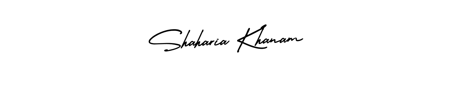 Shaharia Khanam stylish signature style. Best Handwritten Sign (AmerikaSignatureDemo-Regular) for my name. Handwritten Signature Collection Ideas for my name Shaharia Khanam. Shaharia Khanam signature style 3 images and pictures png