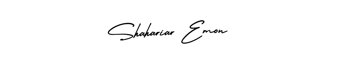 AmerikaSignatureDemo-Regular is a professional signature style that is perfect for those who want to add a touch of class to their signature. It is also a great choice for those who want to make their signature more unique. Get Shahariar Emon name to fancy signature for free. Shahariar Emon signature style 3 images and pictures png